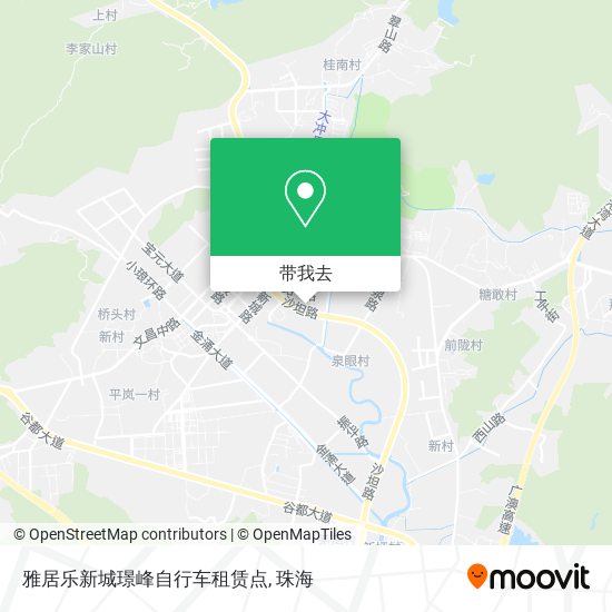 雅居乐新城璟峰自行车租赁点地图
