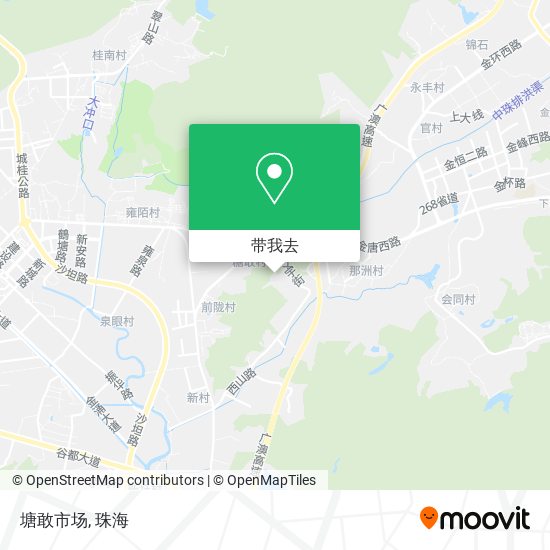 塘敢市场地图