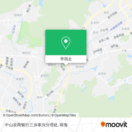 中山农商银行三乡泰兴分理处地图