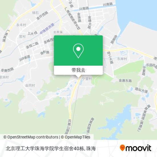 北京理工大学珠海学院学生宿舍40栋地图