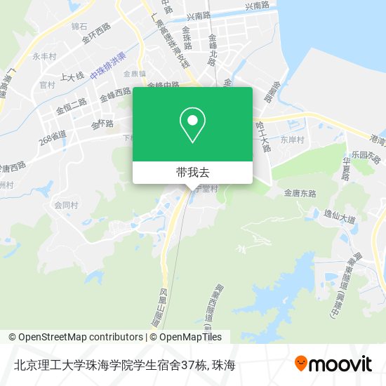 北京理工大学珠海学院学生宿舍37栋地图