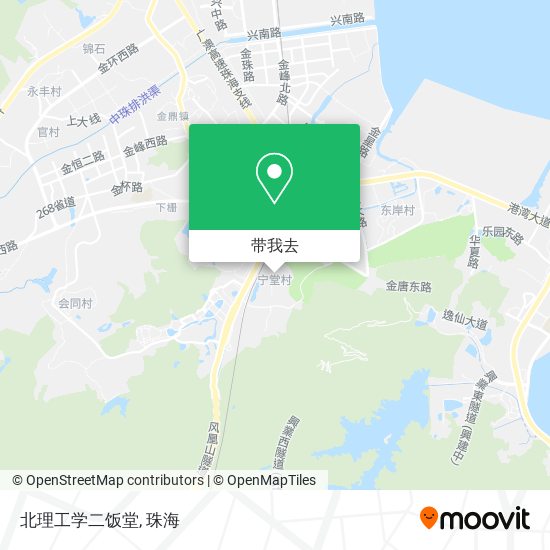 北理工学二饭堂地图
