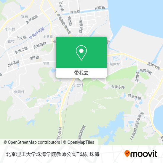 北京理工大学珠海学院教师公寓T6栋地图