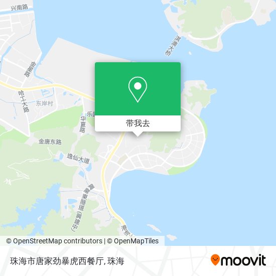 珠海市唐家劲暴虎西餐厅地图
