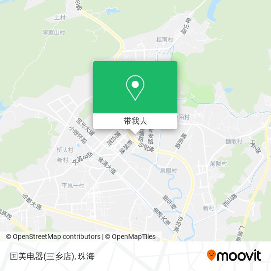 国美电器(三乡店)地图