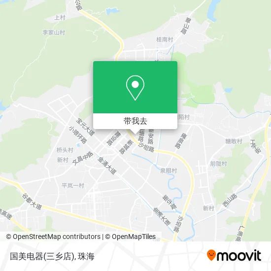 国美电器(三乡店)地图