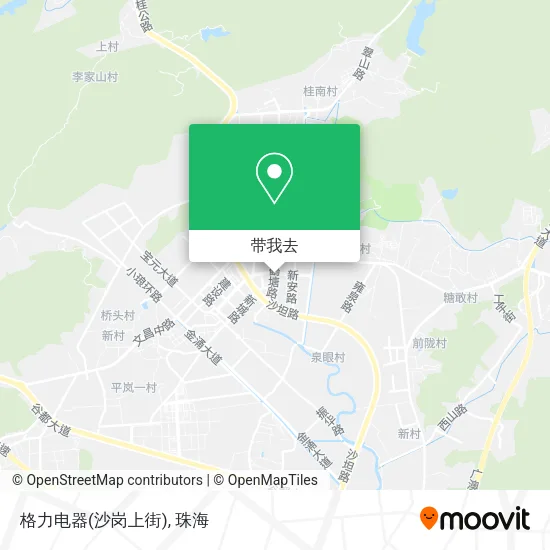 格力电器(沙岗上街)地图