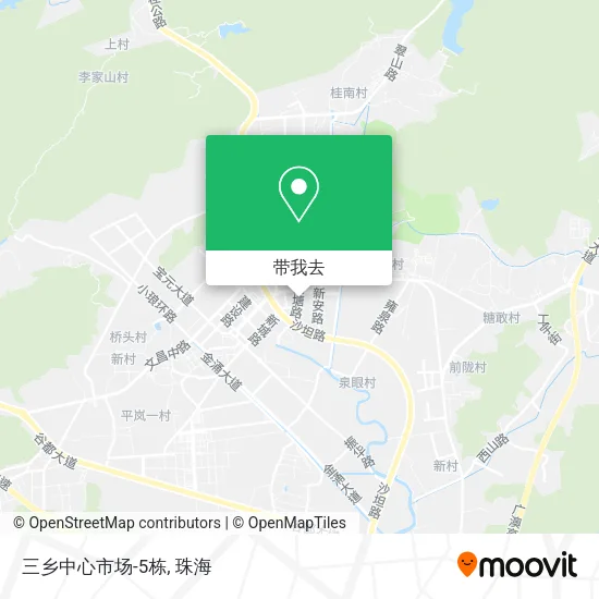 三乡中心市场-5栋地图