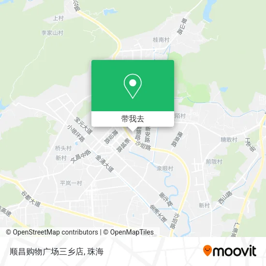 顺昌购物广场三乡店地图