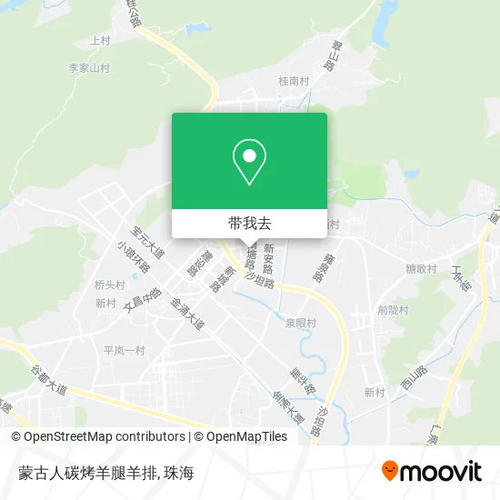 蒙古人碳烤羊腿羊排地图