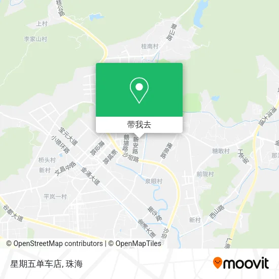 星期五单车店地图