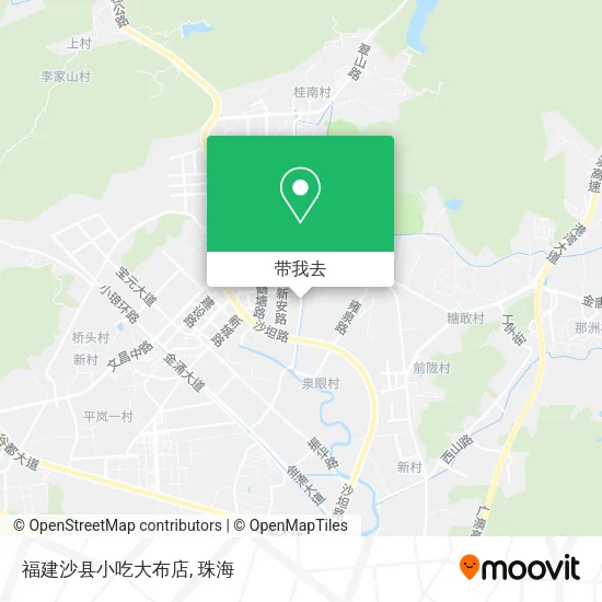 福建沙县小吃大布店地图