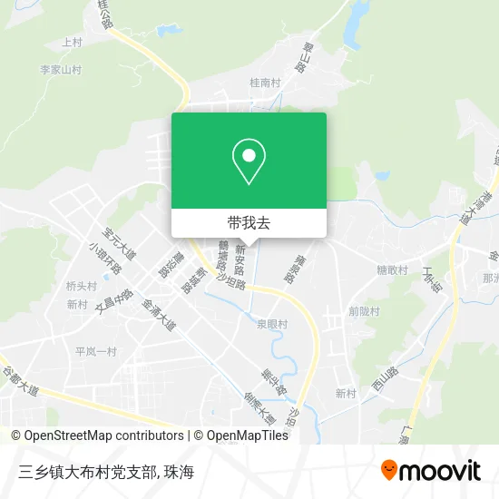 三乡镇大布村党支部地图
