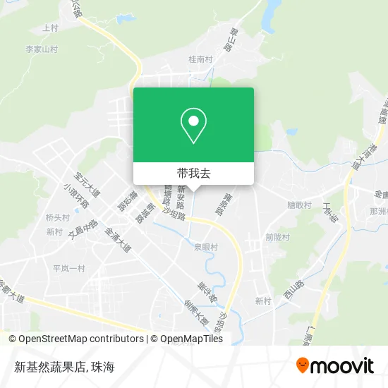 新基然蔬果店地图