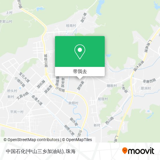 中国石化(中山三乡加油站)地图