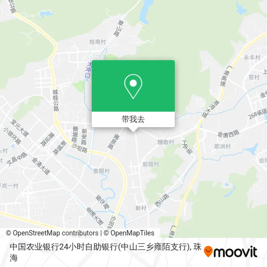 中国农业银行24小时自助银行(中山三乡雍陌支行)地图