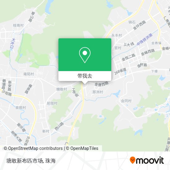 塘敢新布匹市场地图