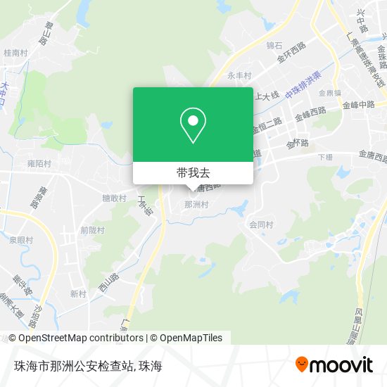 珠海市那洲公安检查站地图