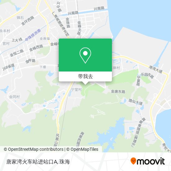 唐家湾火车站进站口A地图