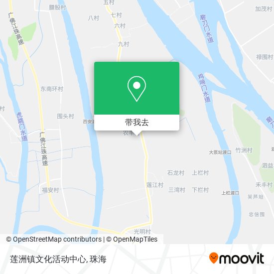 莲洲镇文化活动中心地图