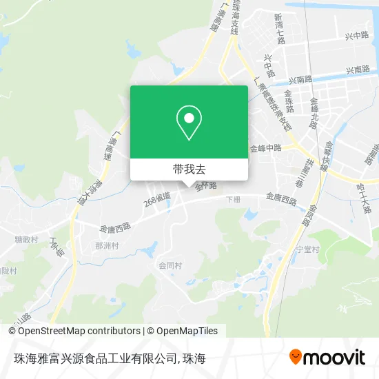 珠海雅富兴源食品工业有限公司地图