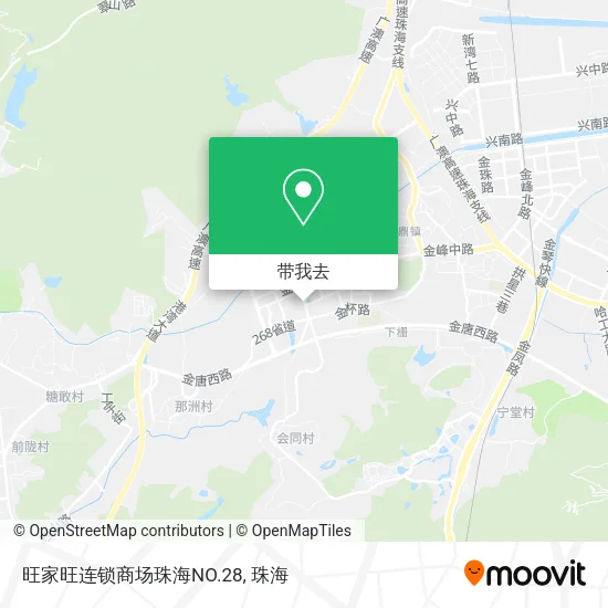 旺家旺连锁商场珠海NO.28地图