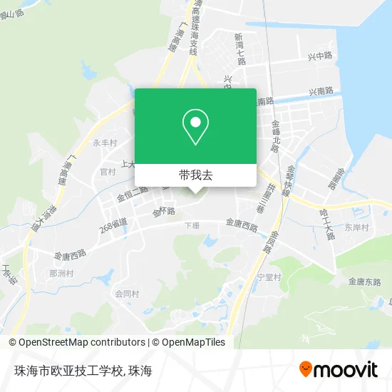 珠海市欧亚技工学校地图