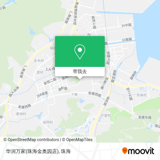 华润万家(珠海金奥园店)地图