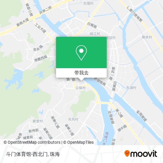 斗门体育馆-西北门地图