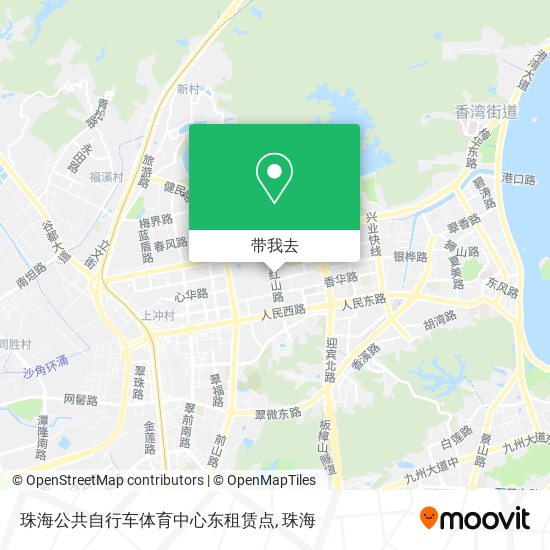 珠海公共自行车体育中心东租赁点地图