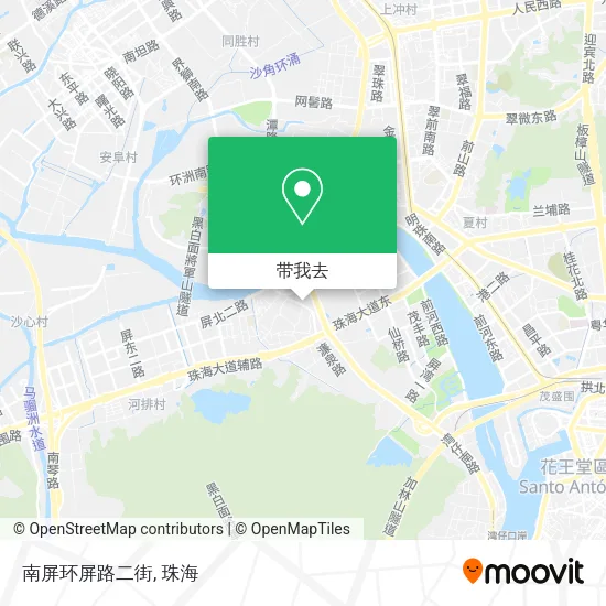 南屏环屏路二街地图