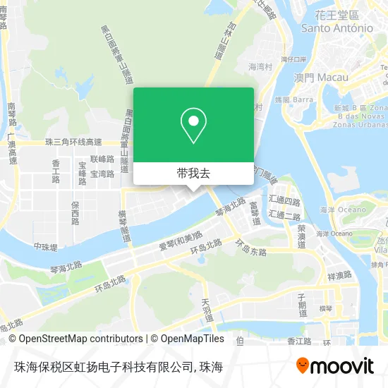珠海保税区虹扬电子科技有限公司地图