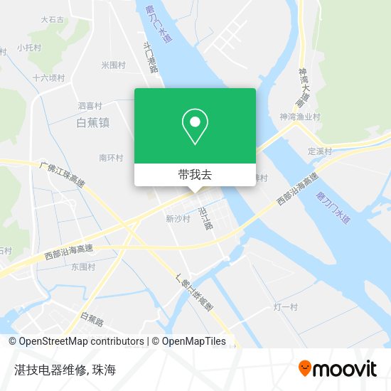 湛技电器维修地图