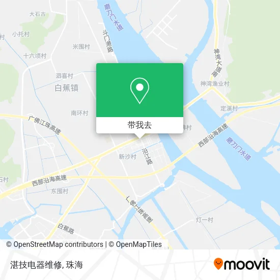 湛技电器维修地图