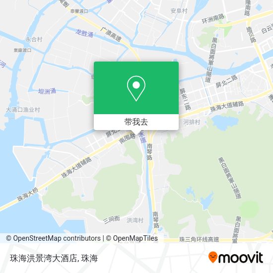 珠海洪景湾大酒店地图