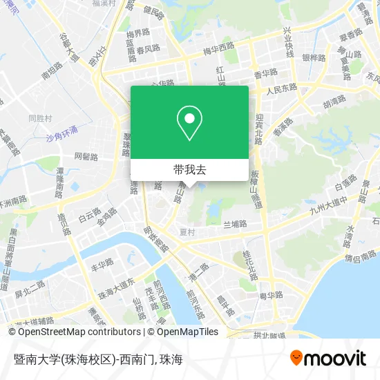 暨南大学(珠海校区)-西南门地图