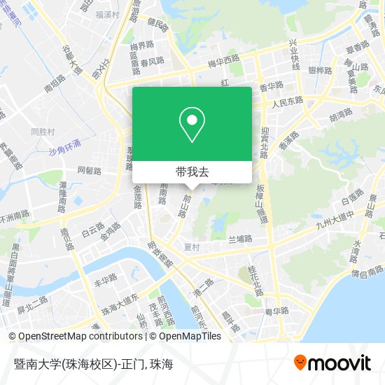 暨南大学(珠海校区)-正门地图