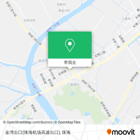 金湾出口(珠海机场高速出口)地图