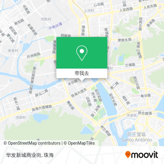 华发新城商业街地图