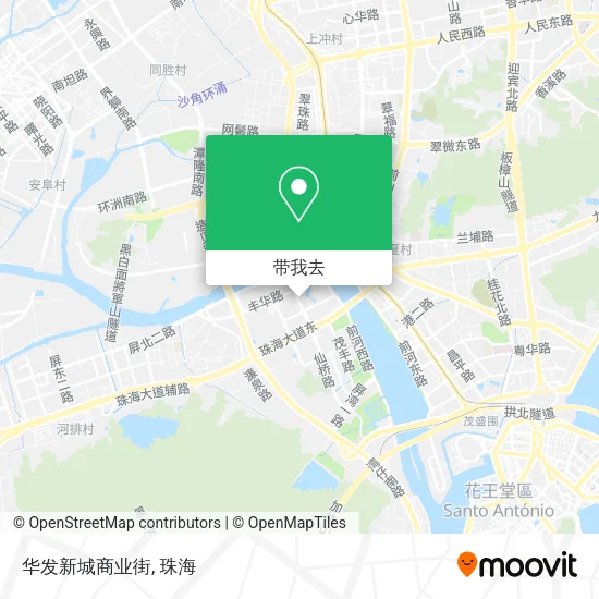 华发新城商业街地图