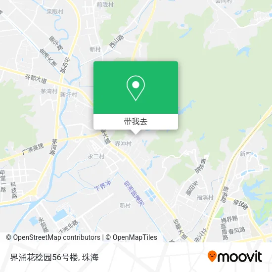 界涌花稔园56号楼地图