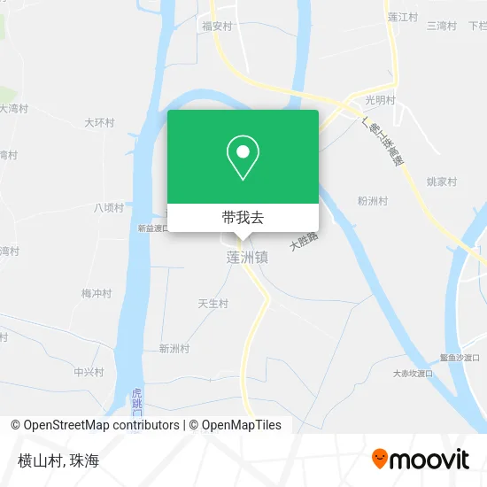 横山村地图