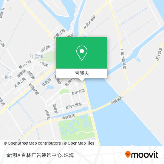 金湾区百林广告装饰中心地图