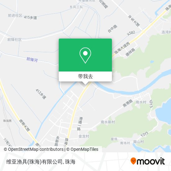 维亚渔具(珠海)有限公司地图