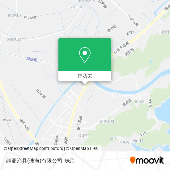 维亚渔具(珠海)有限公司地图
