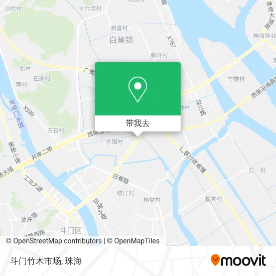 斗门竹木市场地图