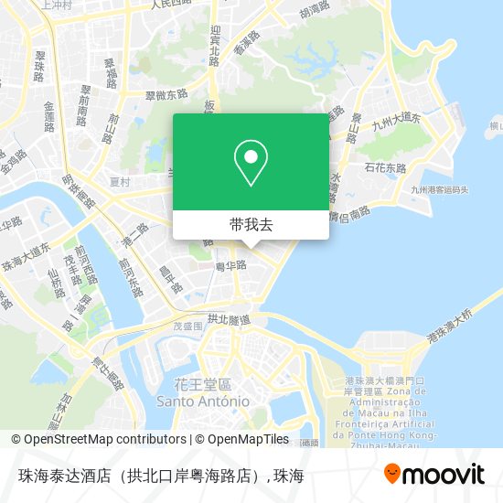 珠海泰达酒店（拱北口岸粤海路店）地图