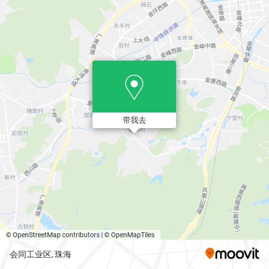 会同工业区地图