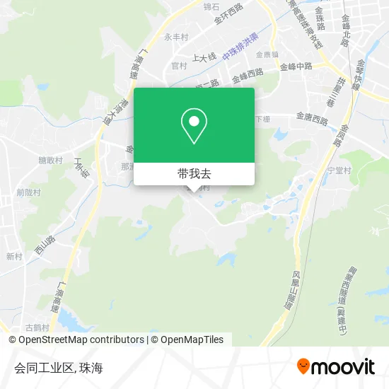 会同工业区地图