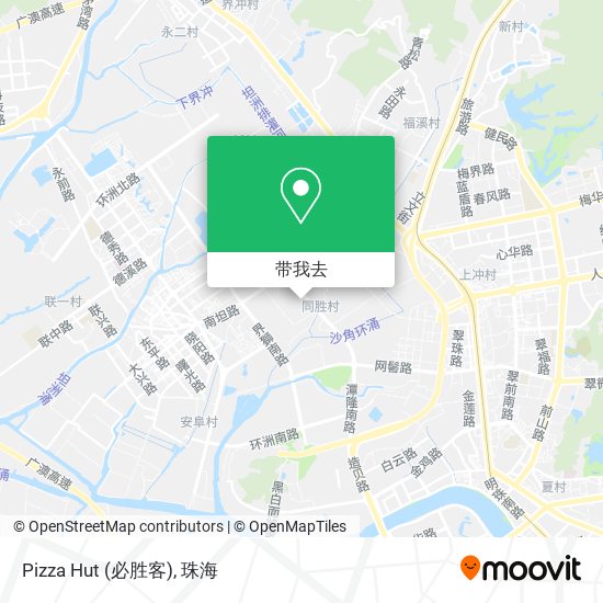Pizza Hut (必胜客)地图